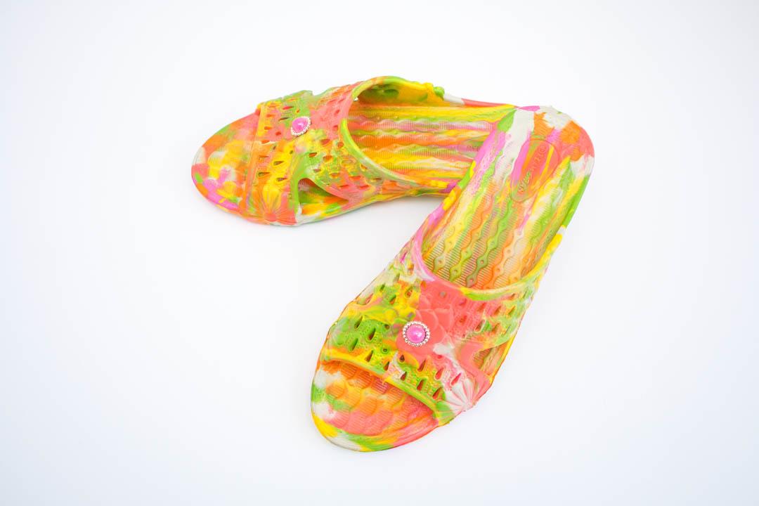 ЖЕНСКИЕ ШЛЕПКИ (КОД: ПЖ-28 ДЕКОР МИКС 3)